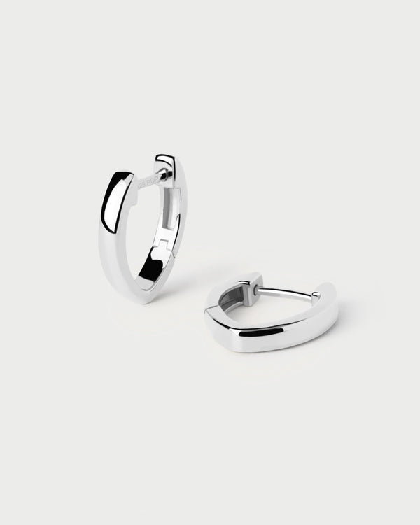 p d paola Duke Silver Hoops