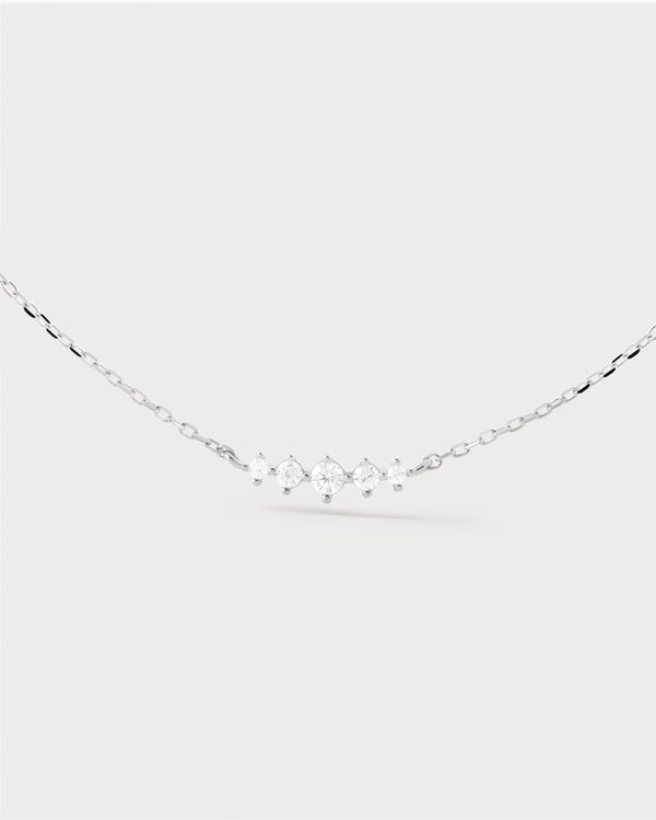 p d paola Estela silver necklace