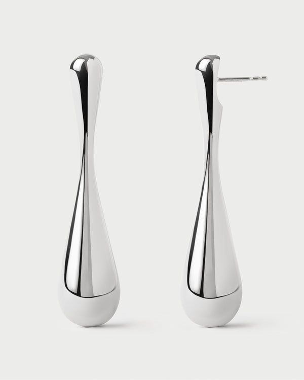 p d paola Glacier silver earrings
