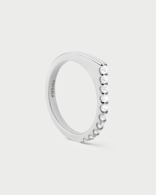 p d paola Gloss silver ring