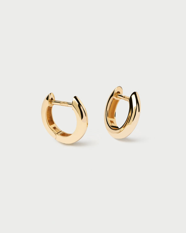 p d paola Gold Bold Mini Hoops