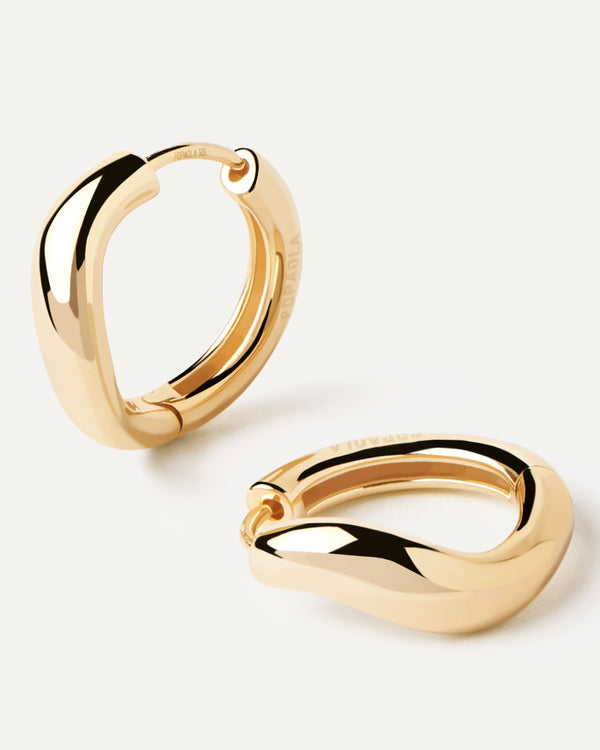 p d paola Gold Celeste Hoops