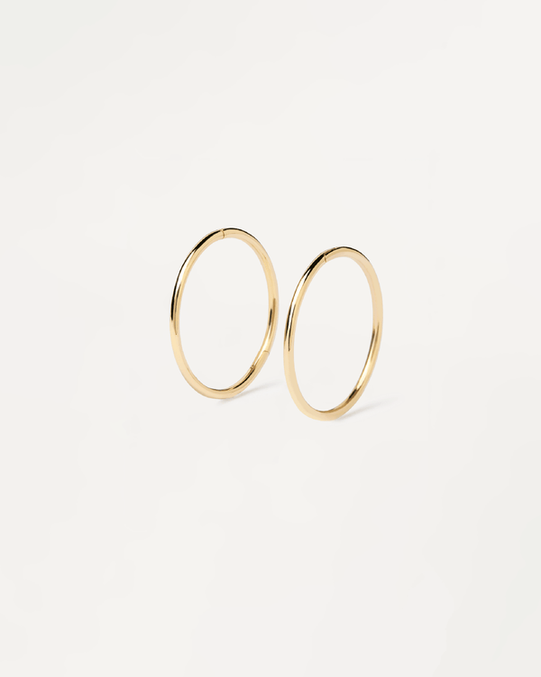 p d paola Gold Essential Mini Hoops