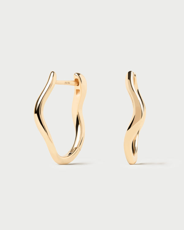 p d paola Gold Mini Selene hoops