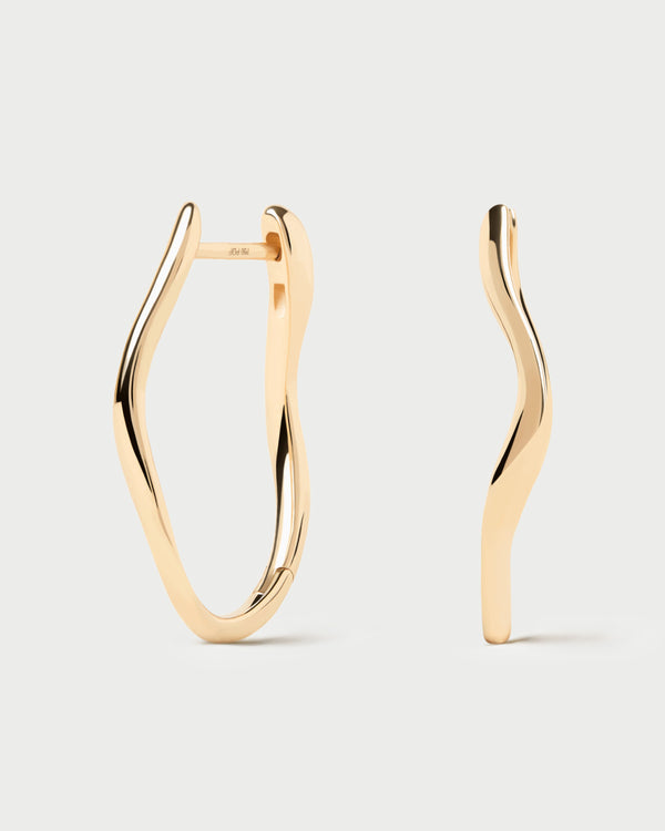 p d paola Gold Selene hoops