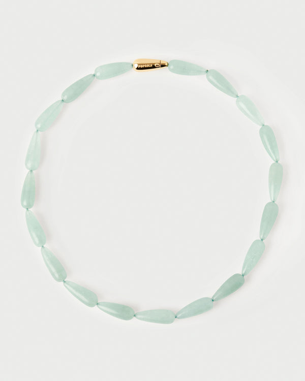P D Paola Green Aventurine Drop Necklace