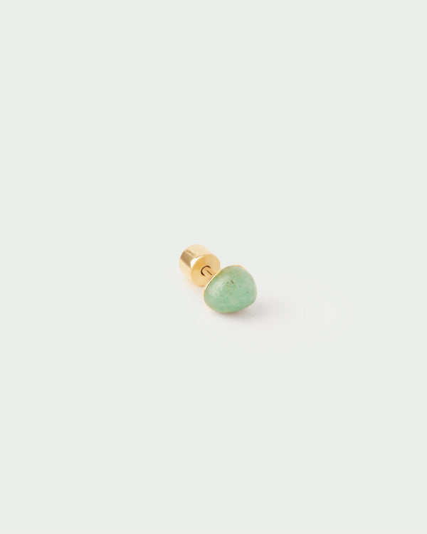 P D Paola Green Aventurine Gravity Ear Piercing