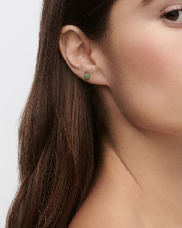 P D Paola Green Aventurine Gravity Ear Piercing