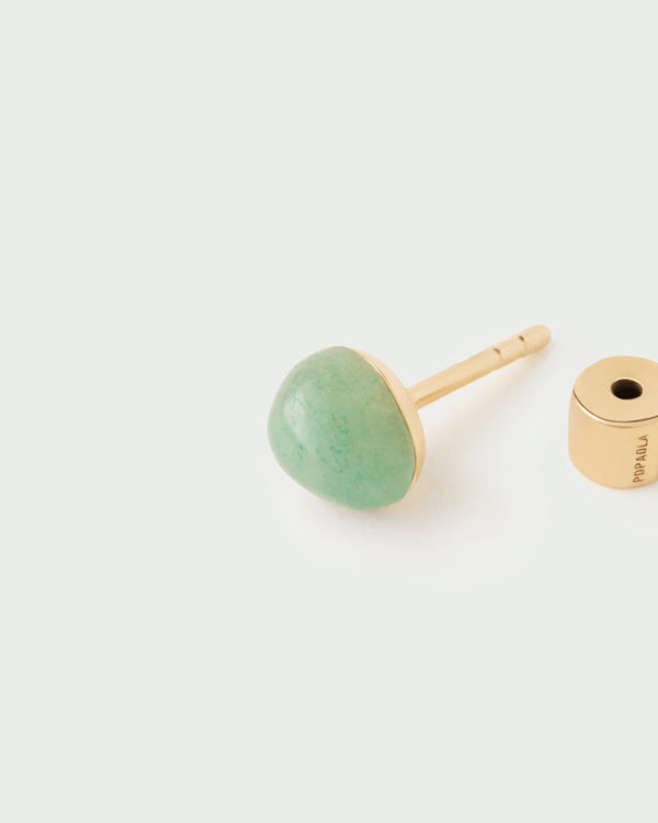 p d paola Green aventurine Gravity ear piercing