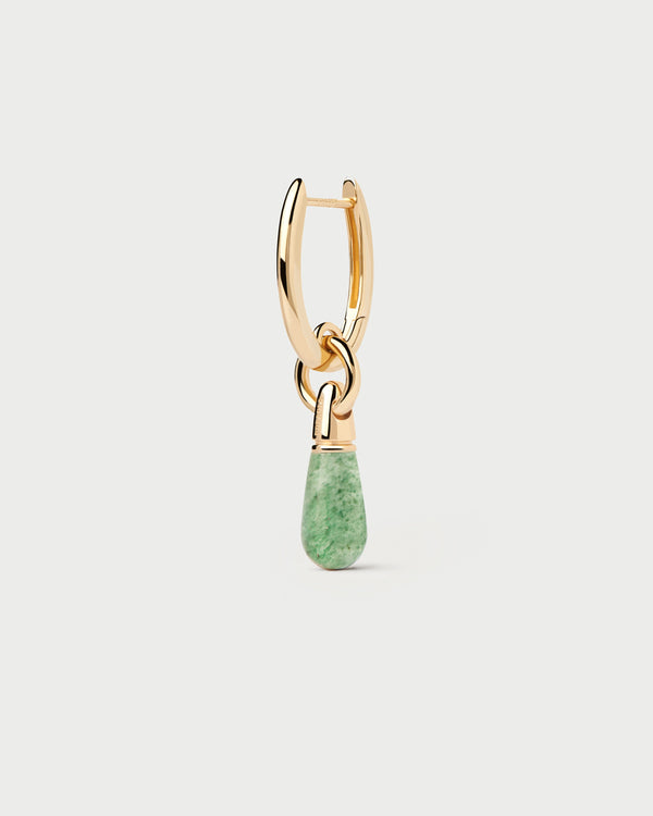 p d paola Green Aventurine Jupiter Single Hoop