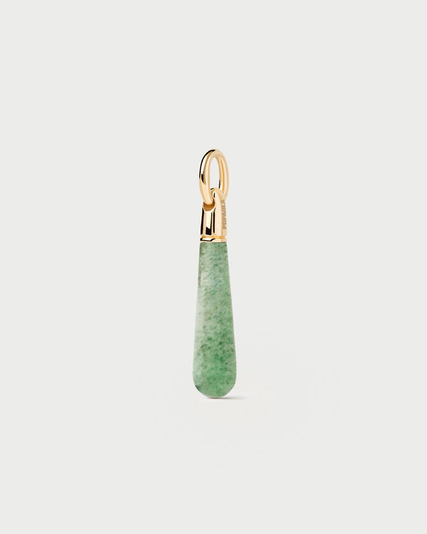 p d paola Green Aventurine Large Drop Pendant