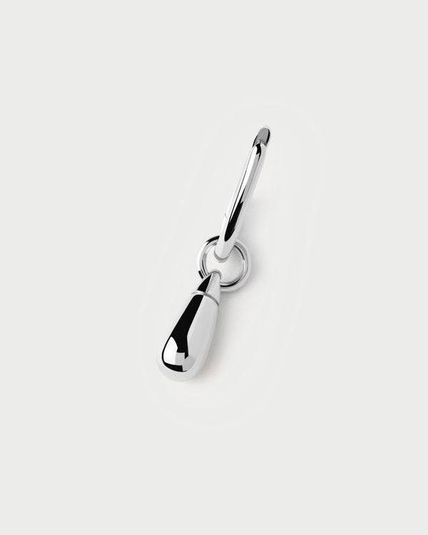 P D Paola Jupiter Silver Single Hoop
