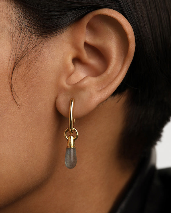 P D Paola Labradorite Jupiter Single Hoop