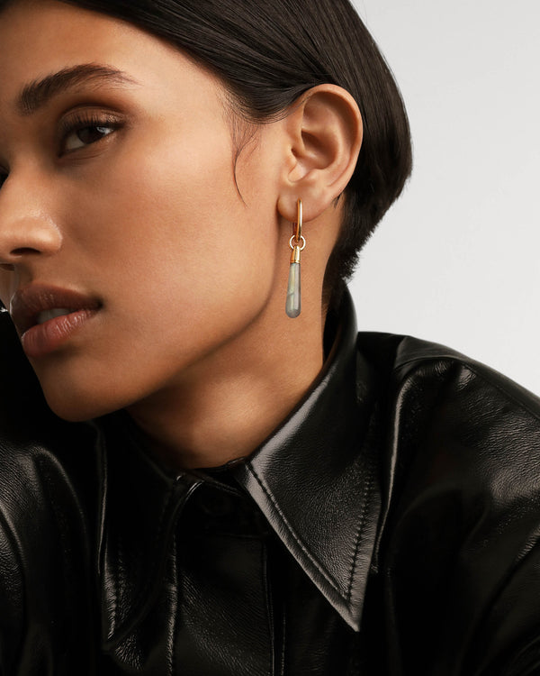 P D Paola Labradorite Large Jupiter Single Hoop