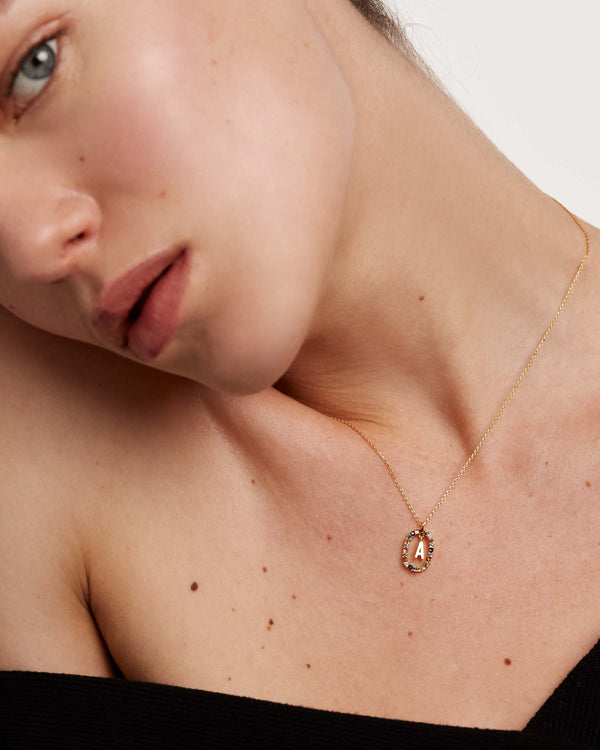 P D Paola Letter A Necklace