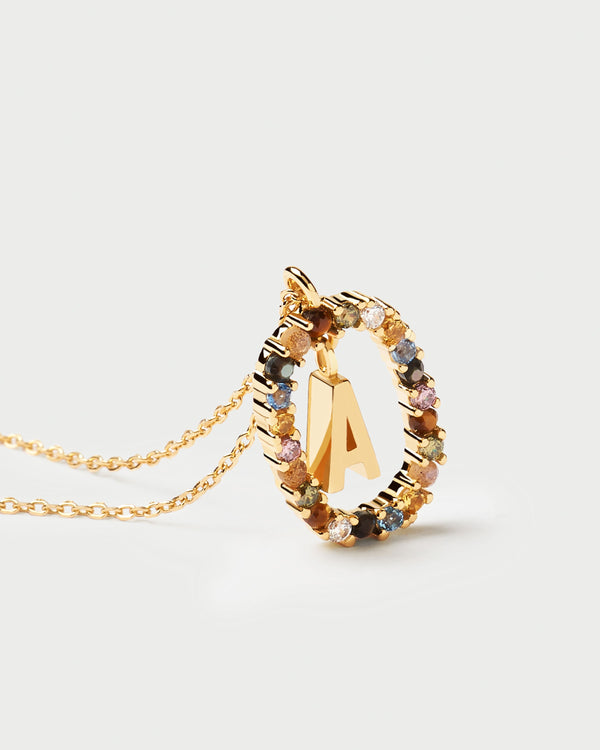 P D Paola Letter A Necklace