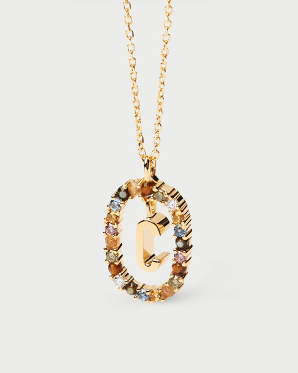 p d paola Letter C Necklace