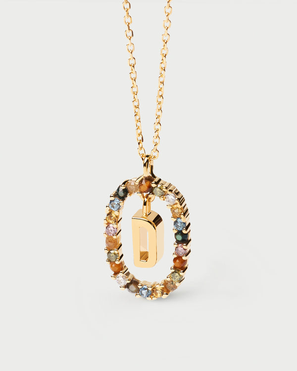 p d paola Letter D Necklace