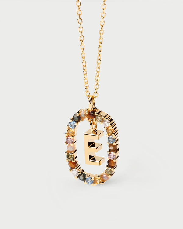 p d paola Letter E Necklace