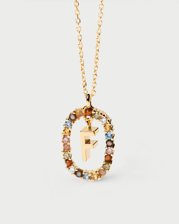 p d paola Letter F Necklace