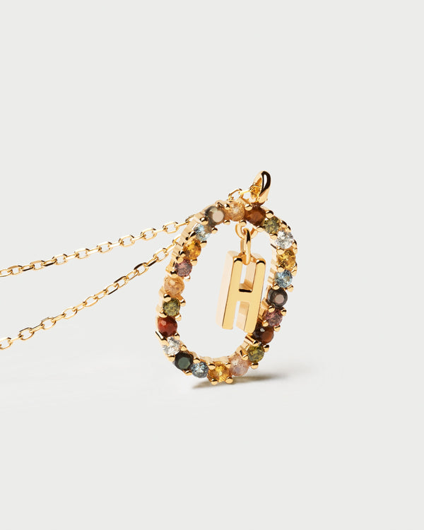 P D Paola Letter H Necklace