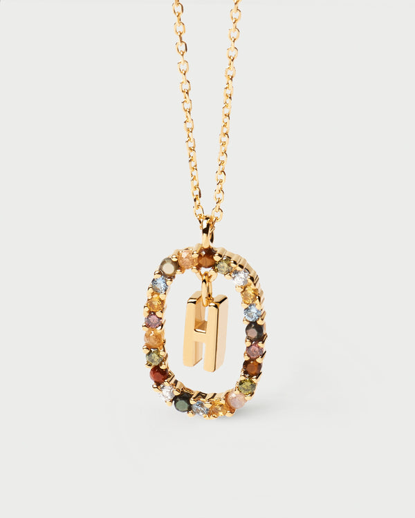 p d paola Letter H Necklace