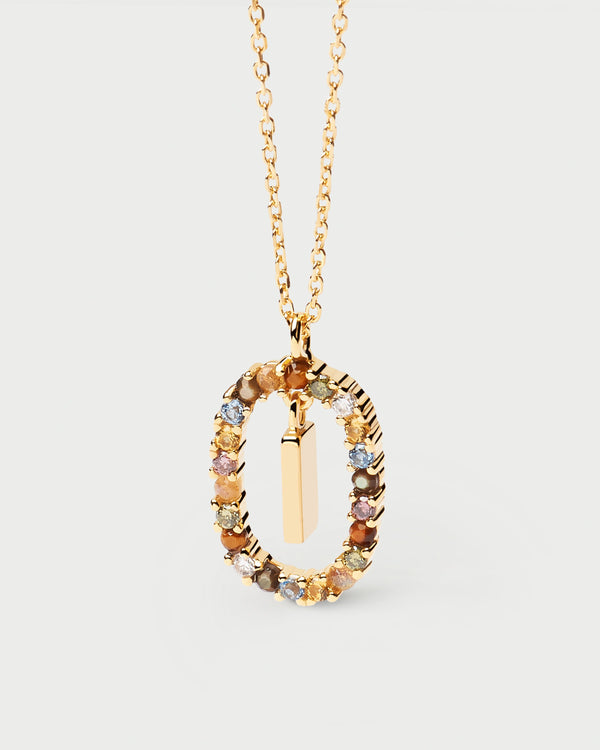 p d paola Letter I Necklace