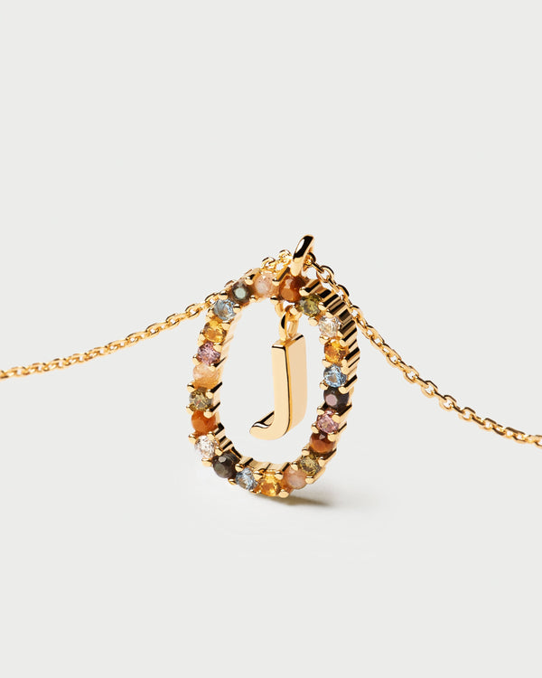 P D Paola Letter J Necklace