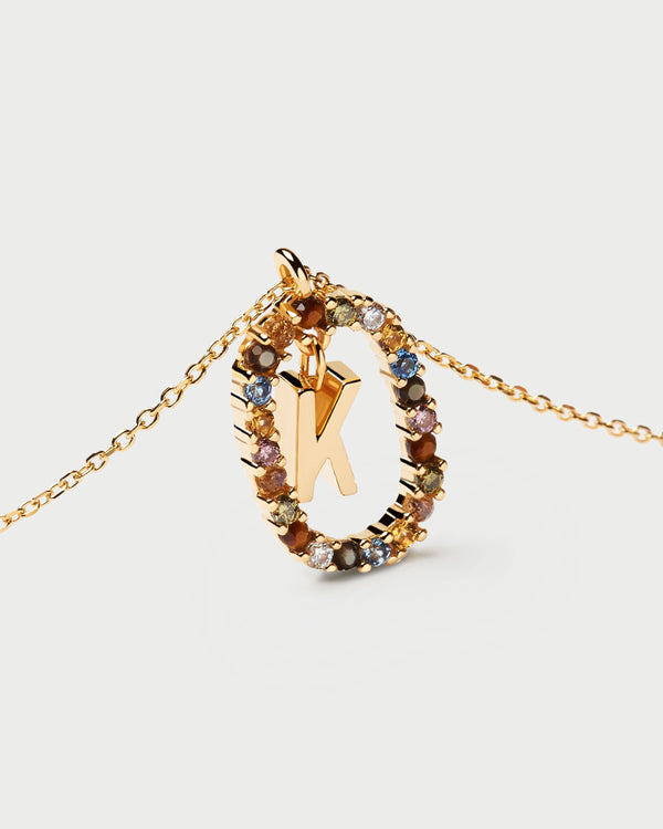 P D Paola Letter K Necklace