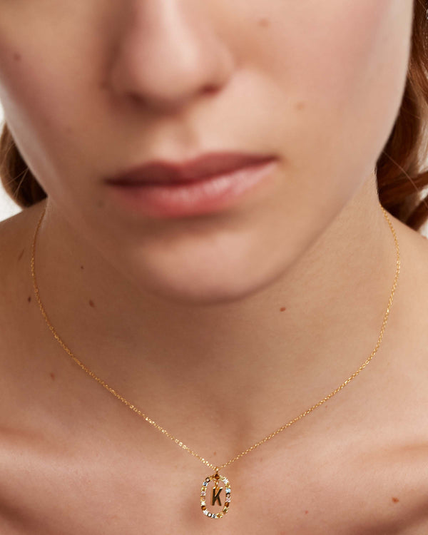 P D Paola Letter K Necklace