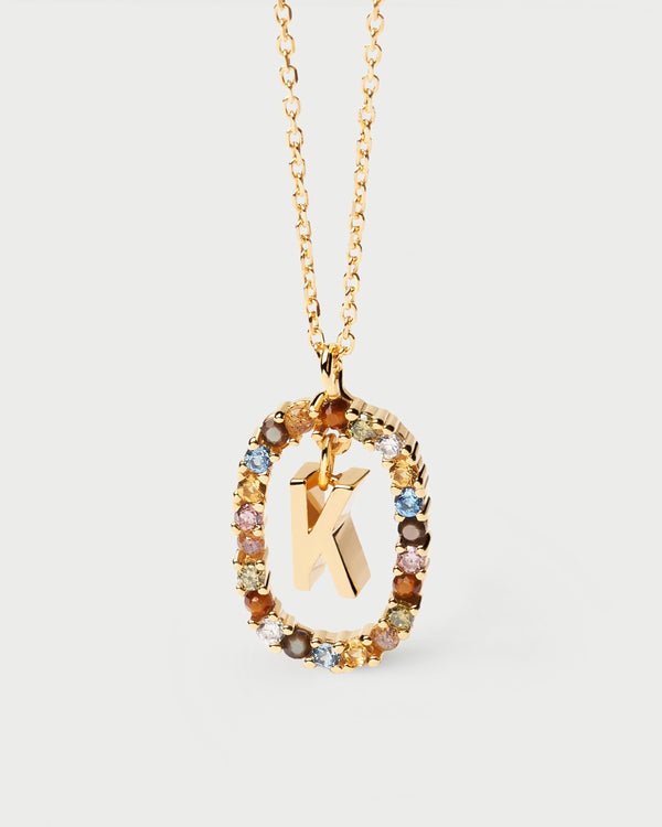 p d paola Letter K Necklace