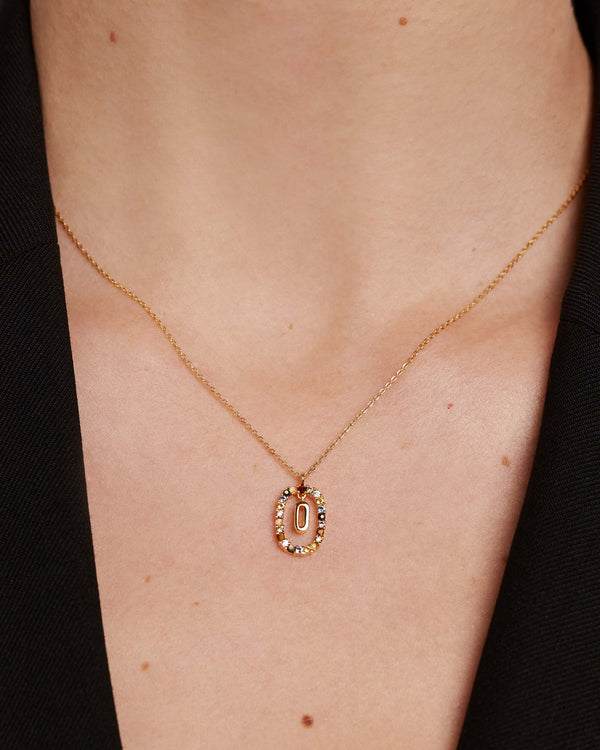 P D Paola Letter O Necklace