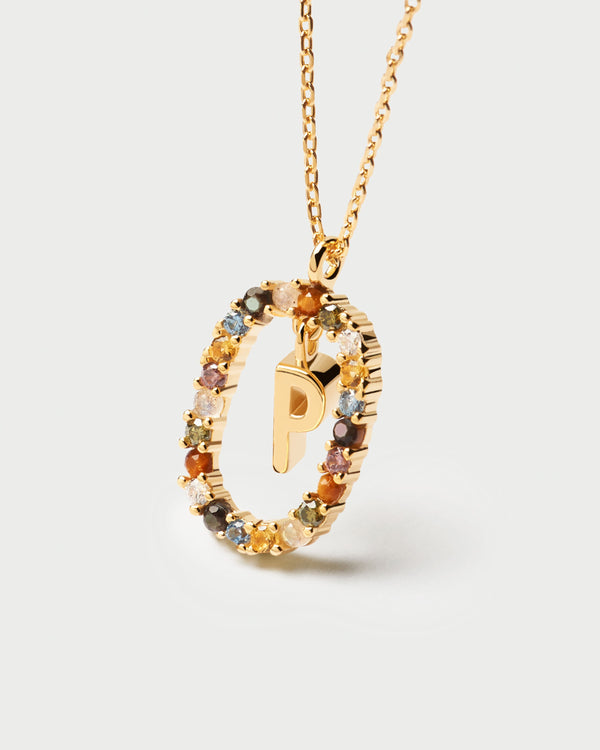 P D Paola Letter P Necklace
