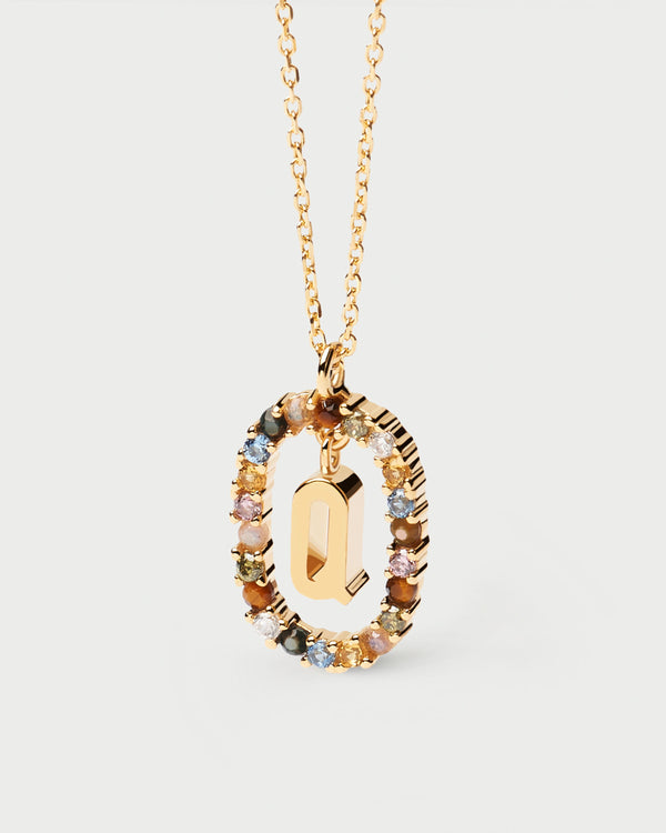 p d paola Letter Q Necklace