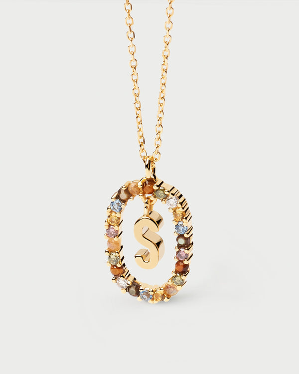 p d paola Letter S Necklace