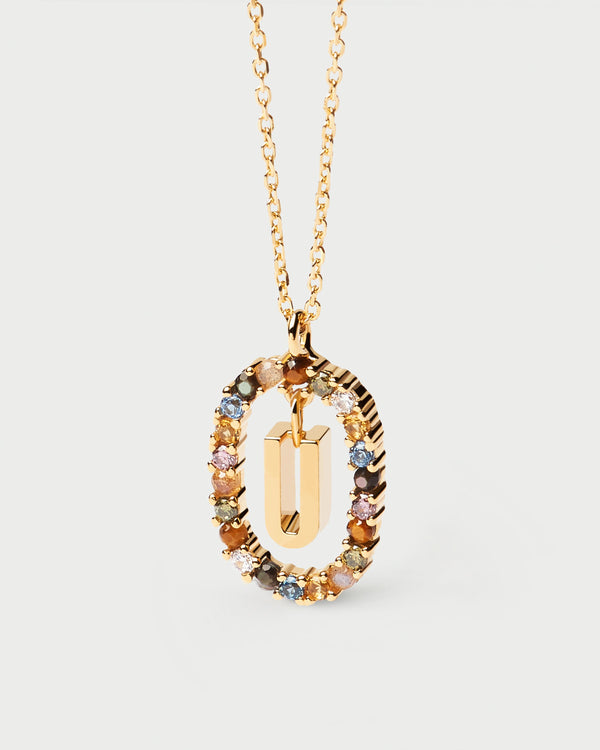p d paola Letter U Necklace