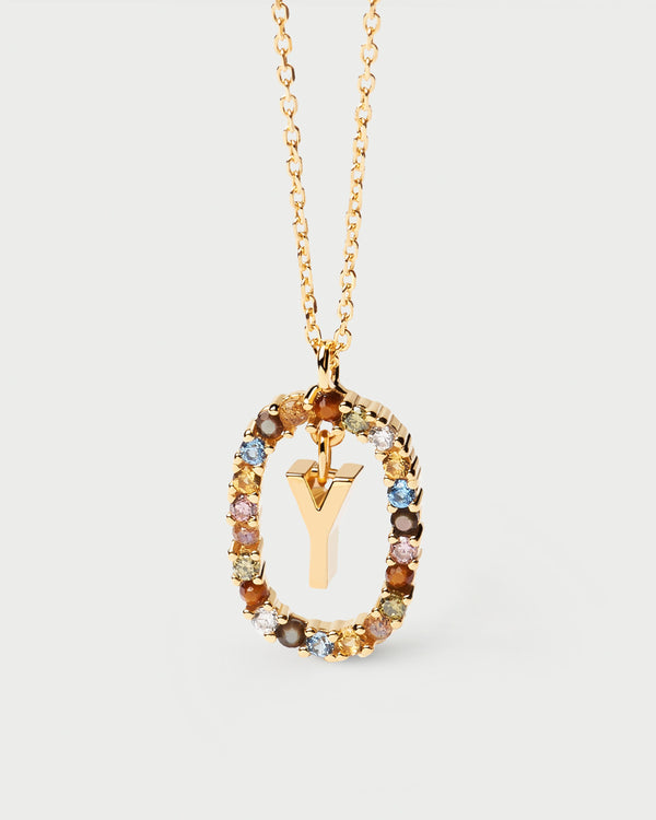 p d paola Letter Y Necklace