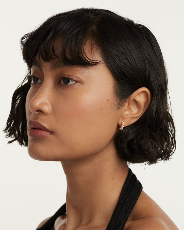 P D Paola Little Crown Earrings