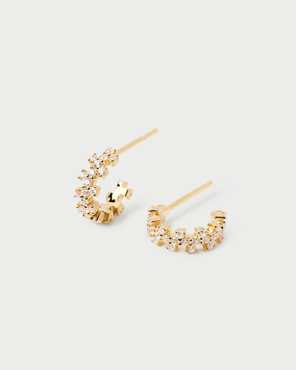 p d paola Little Crown Earrings