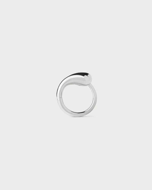 P D Paola Loop Silver Single Hoop