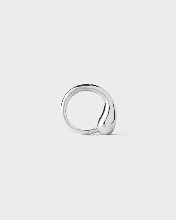 P D Paola Loop Silver Single Hoop