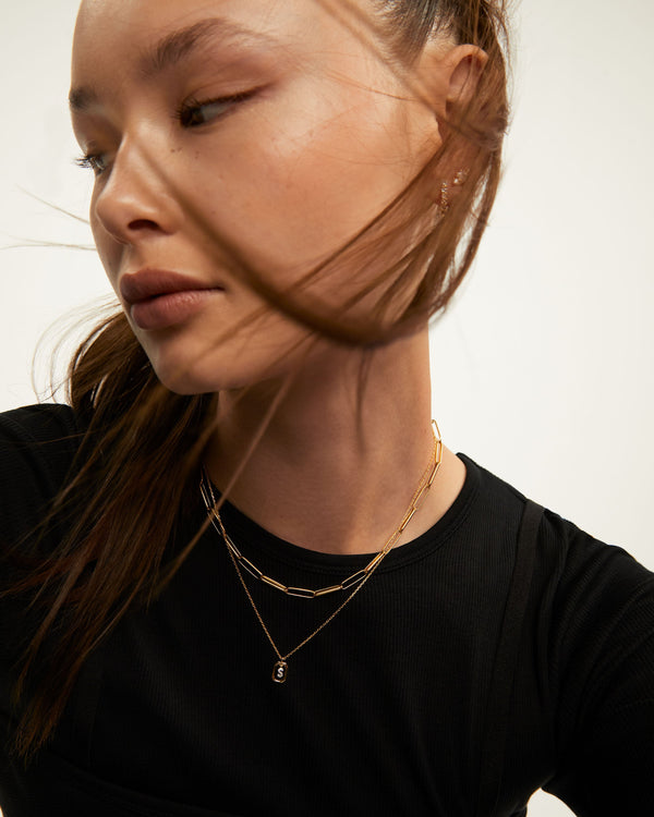 P D Paola Mini Letter Necklace
