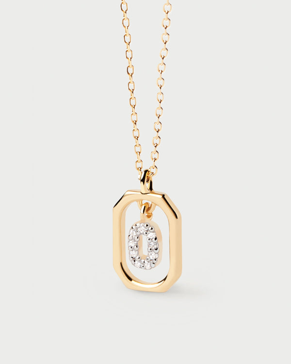 p d paola Mini Letter O Necklace