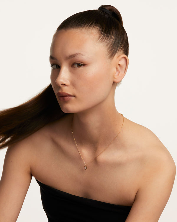 P D Paola Mini Letter R Necklace