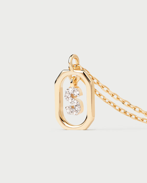 P D Paola Mini Letter S Necklace