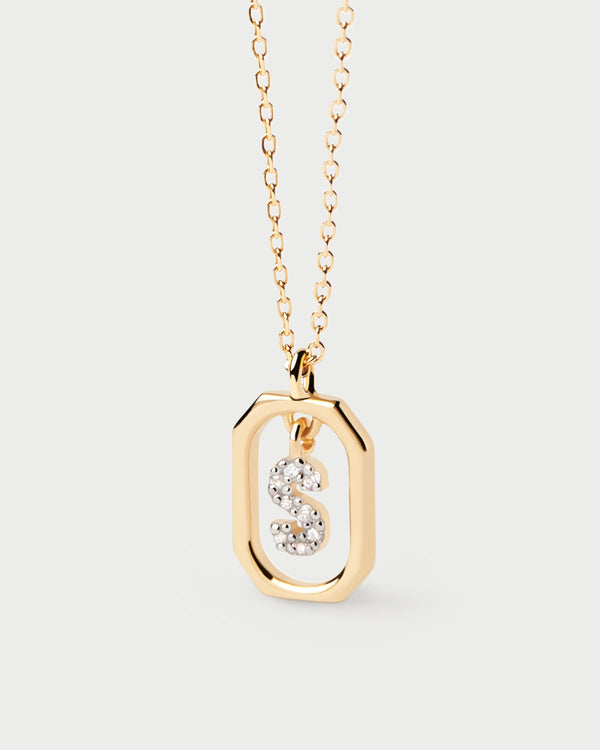 p d paola Mini Letter S Necklace