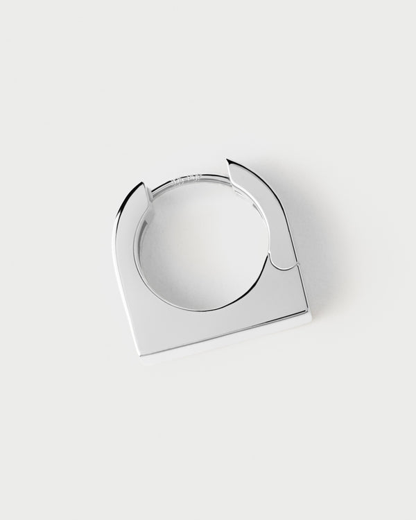 P D Paola New York Silver Single Hoop
