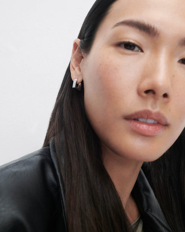 P D Paola New York Silver Single Hoop