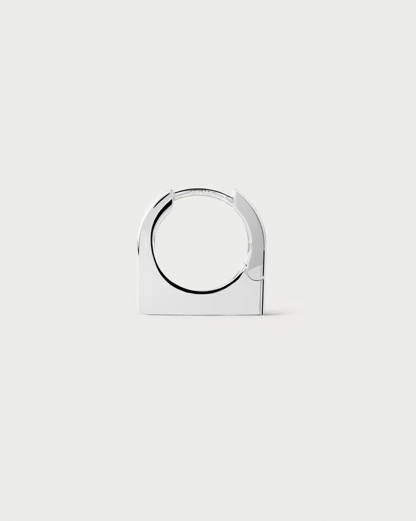 p d paola New York silver single hoop