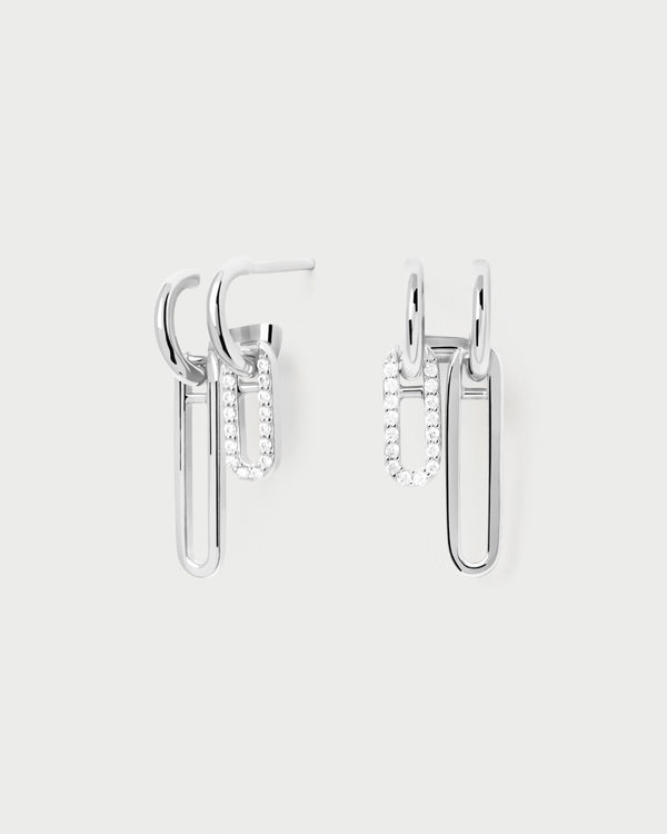 p d paola Nexa Silver Earrings